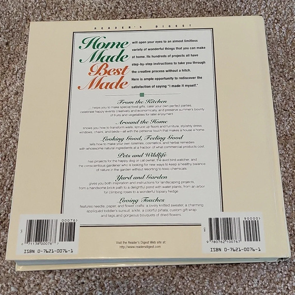 Reader's Digest 1998 Home Made Best Made Hardback Book Coffee Table - Picture 3 of 8